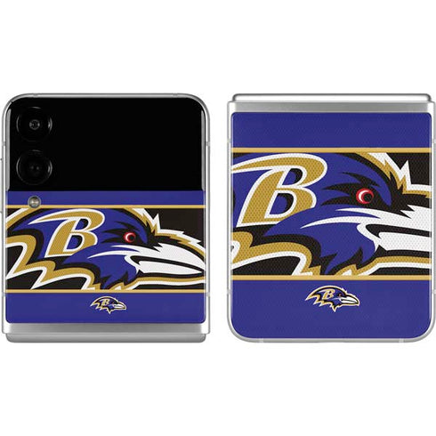 NFL Baltimore Ravens Zone Block Galaxy Z Flip4 5G Skin